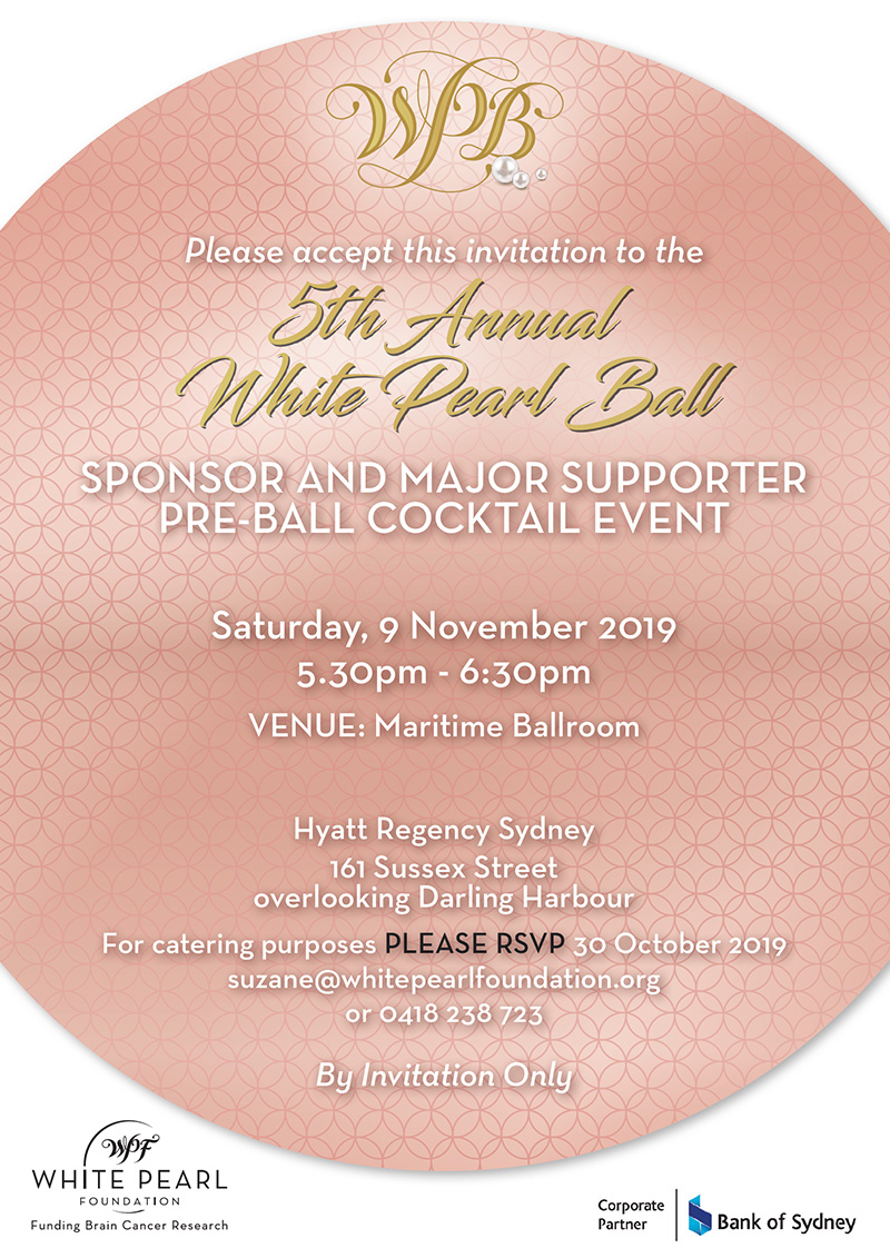 White Pearl Ball 2019 Invite